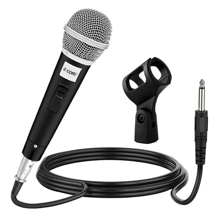 5 Core 5 Core Handheld Microphone For Karaoke Singing - Dynamic Cardioid Unidirectional Vocal XLR Mic PM 18